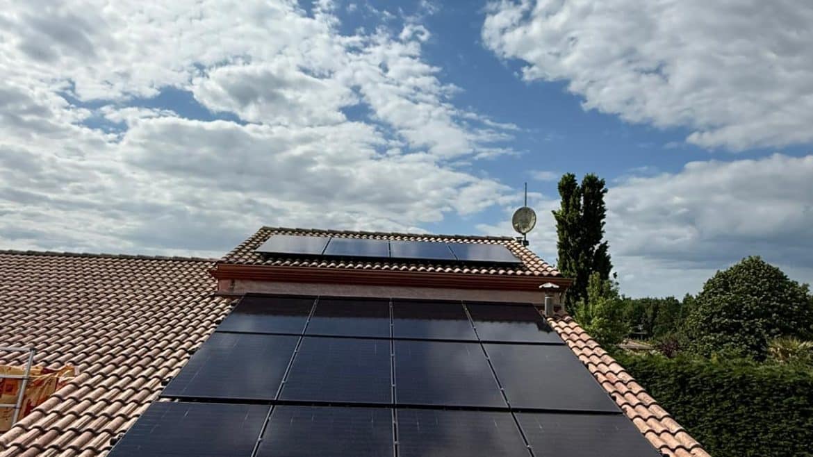 Sublime photo, de 16 panneaux photovoltaïques